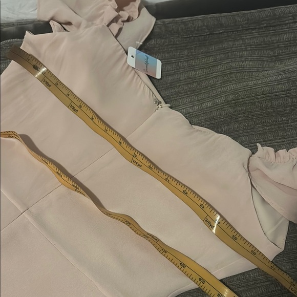 Pink Sweetheart Maxi Gown with Flutter Cap Sleeves - Picture 7 of 8